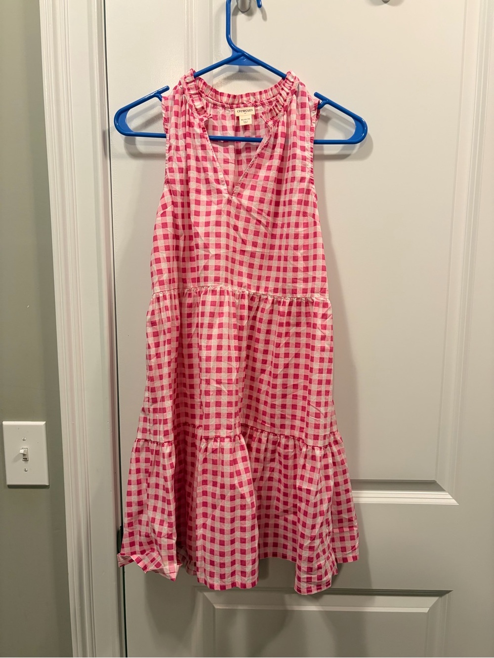 Crewcuts Pink and White Gingham Dress